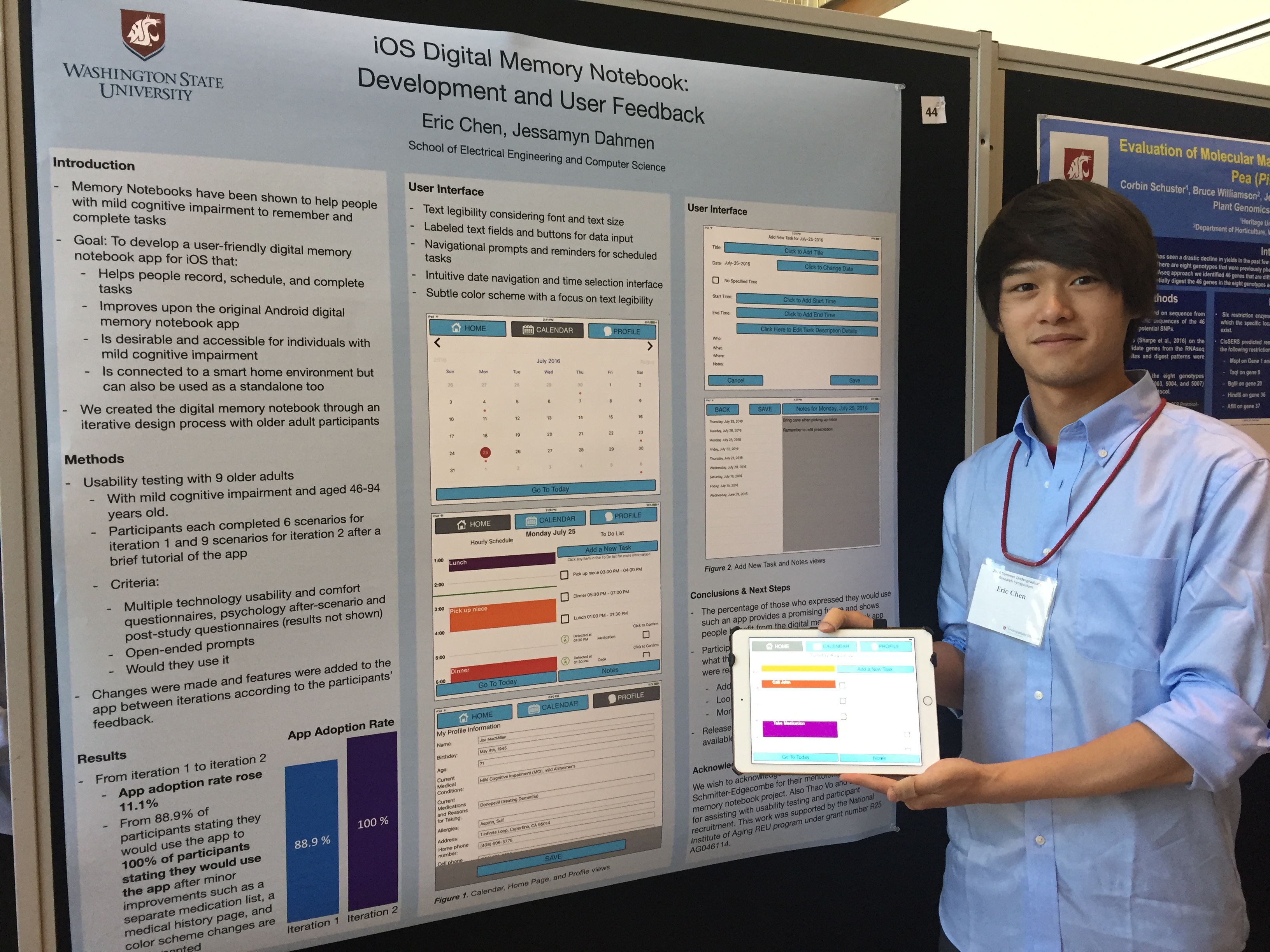 Picture of Eric with his poster