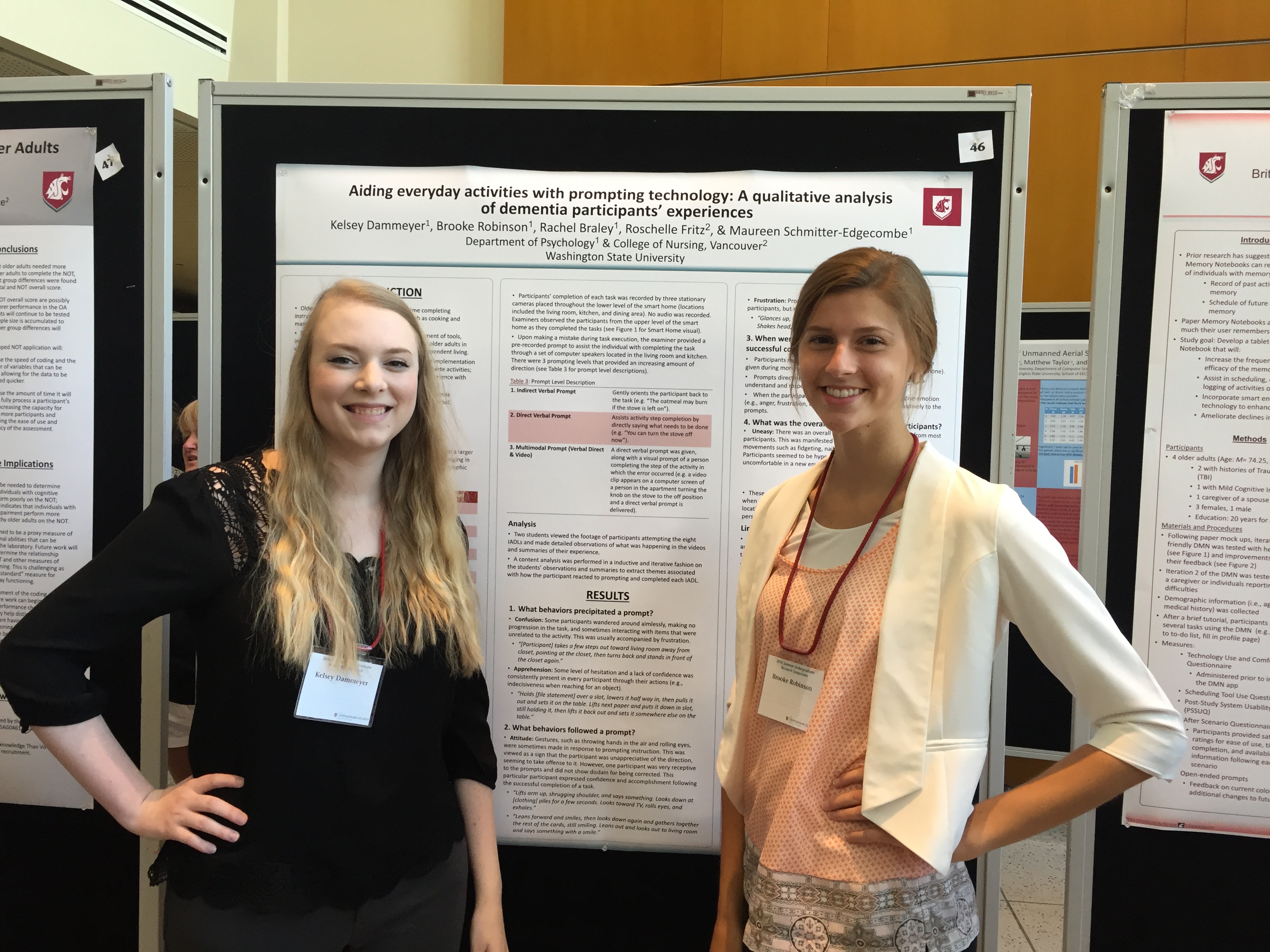 Picture of Kelsey and Brooke with their poster