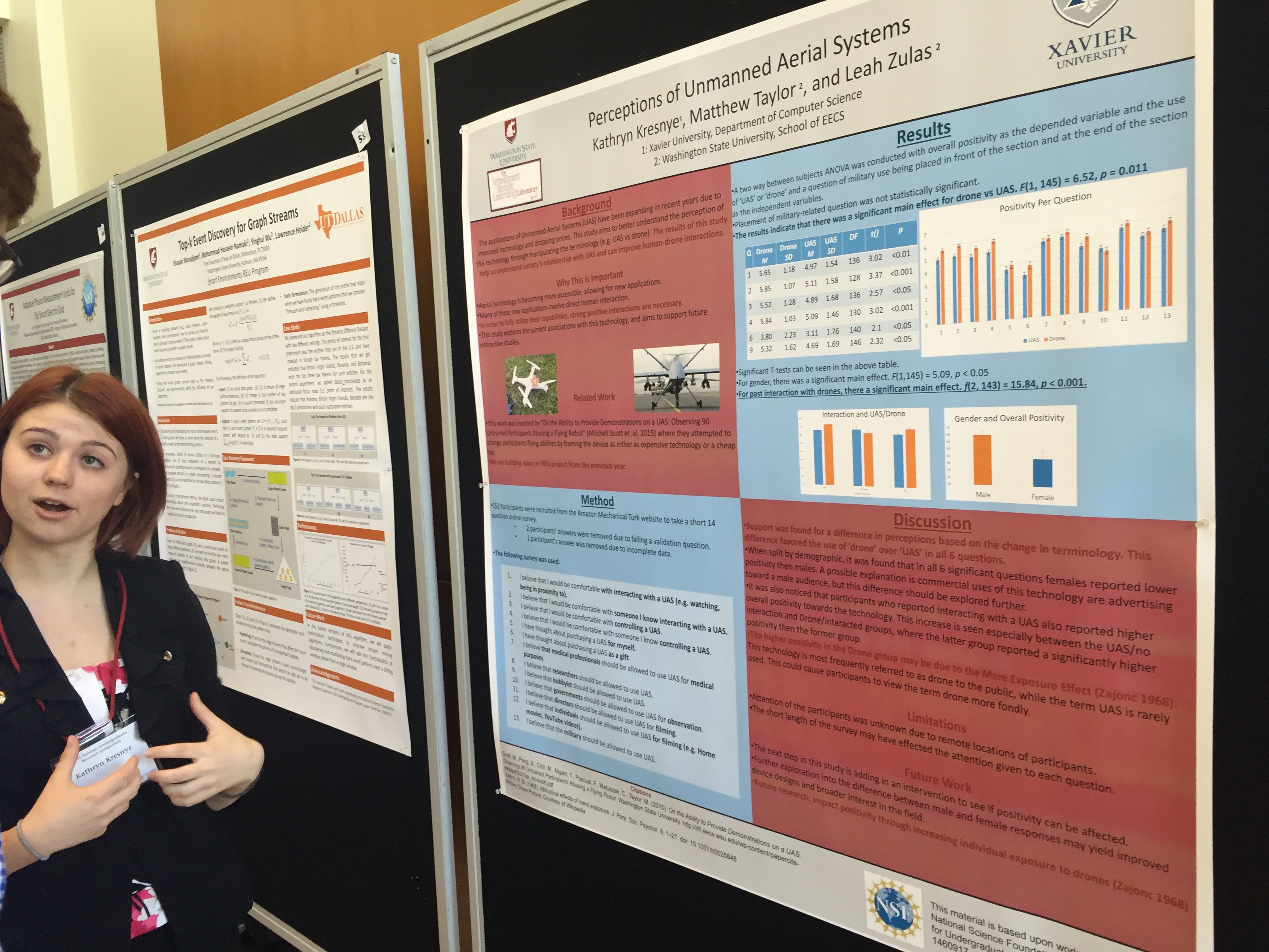 Picture of Kathryn with her poster