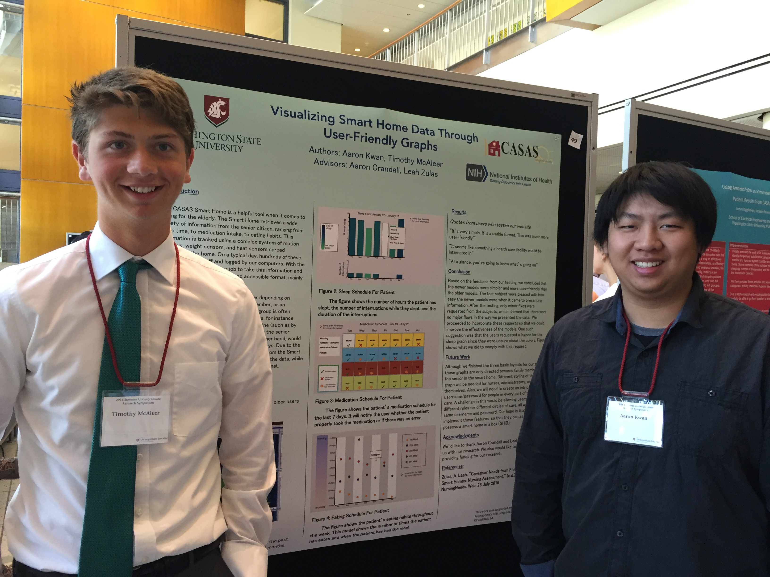 Picture of Aaron and Timothy with their poster