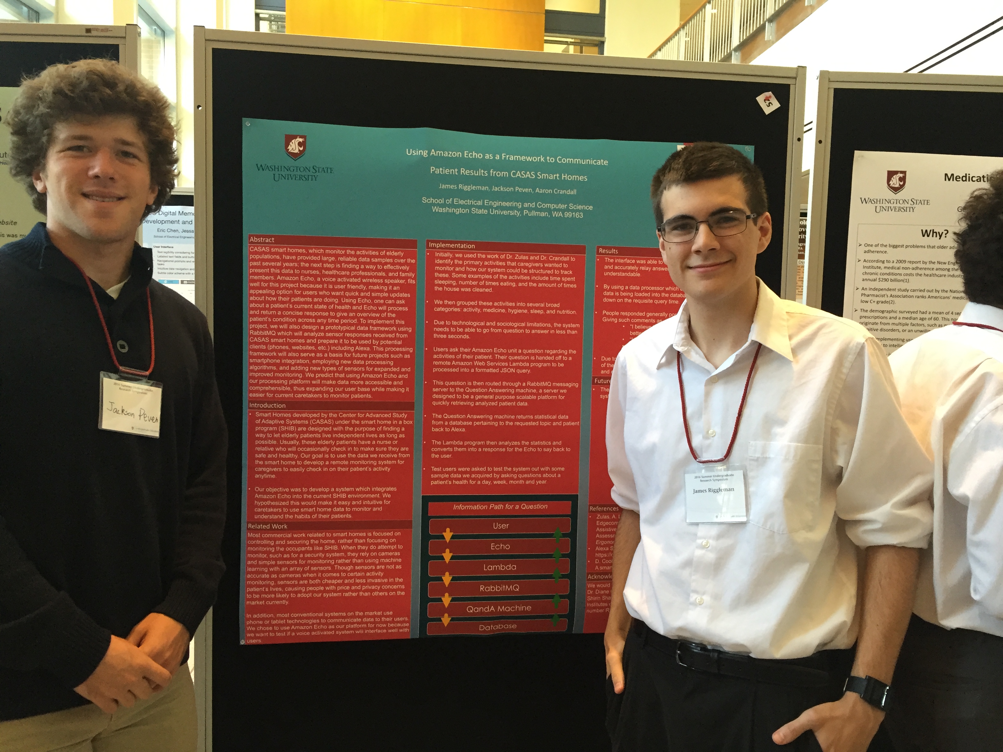 Picture of James and Jackson with their poster