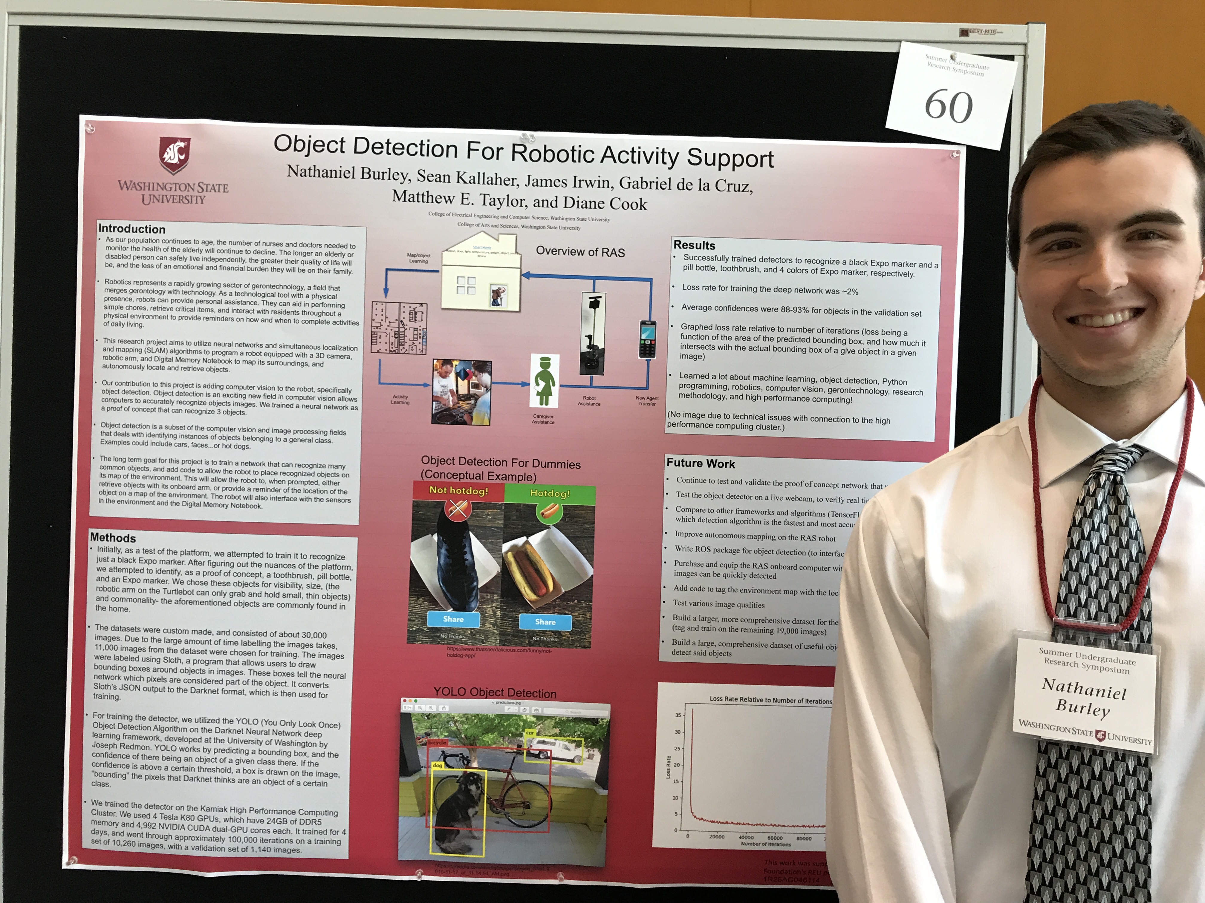 Picture of Nathaniel with his poster