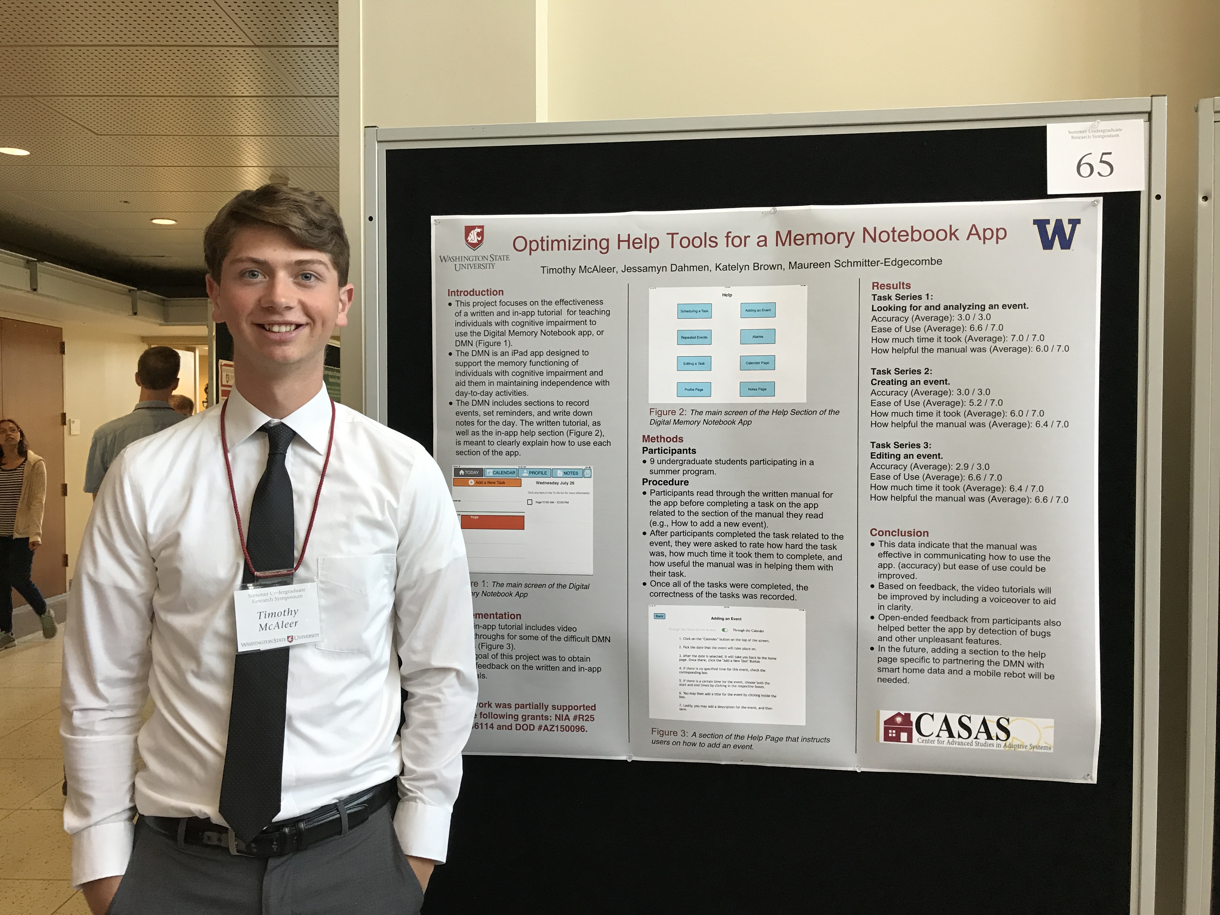 Picture of Tim with his poster