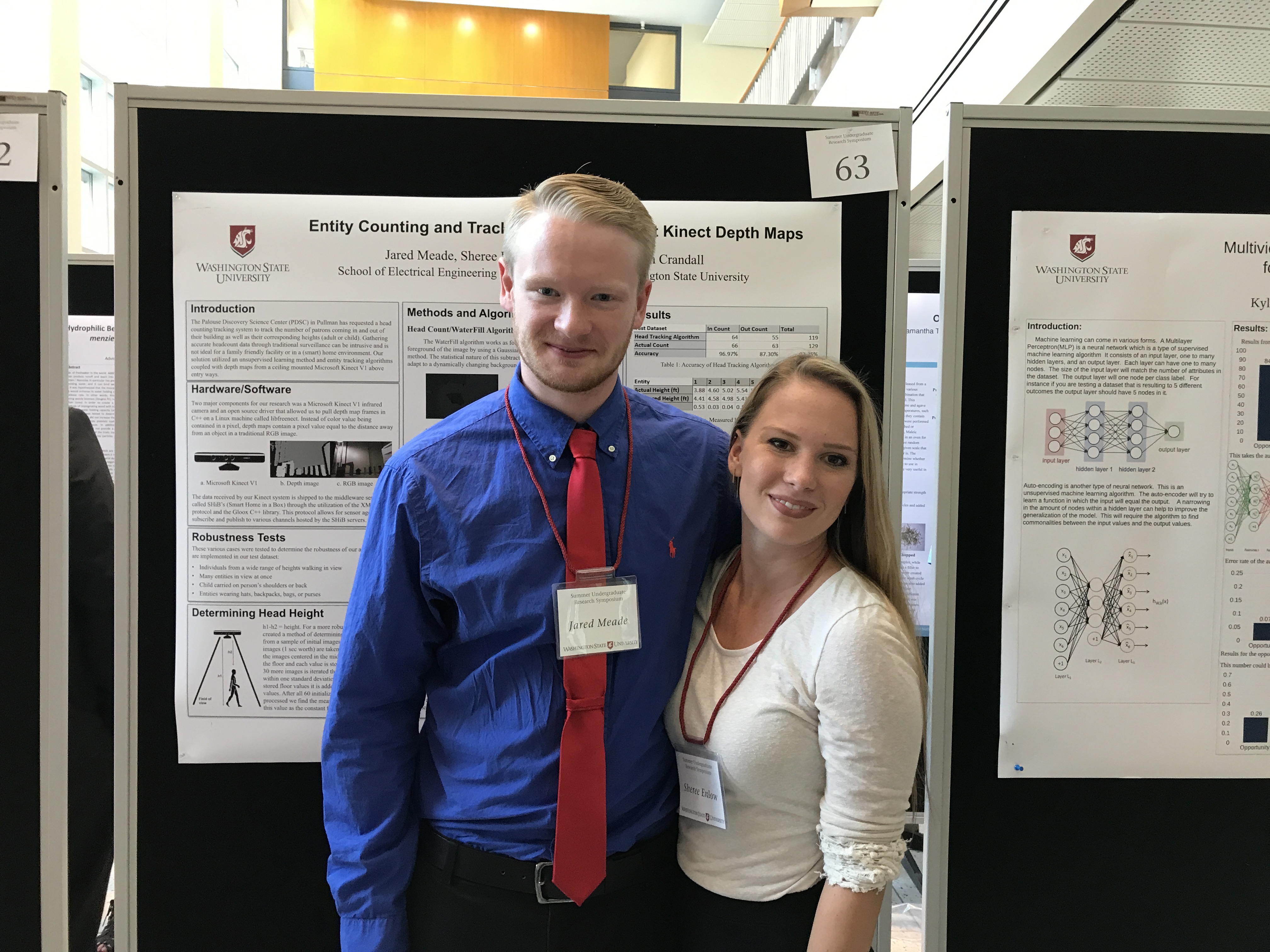 Picture of Jared and Sheree with their poster