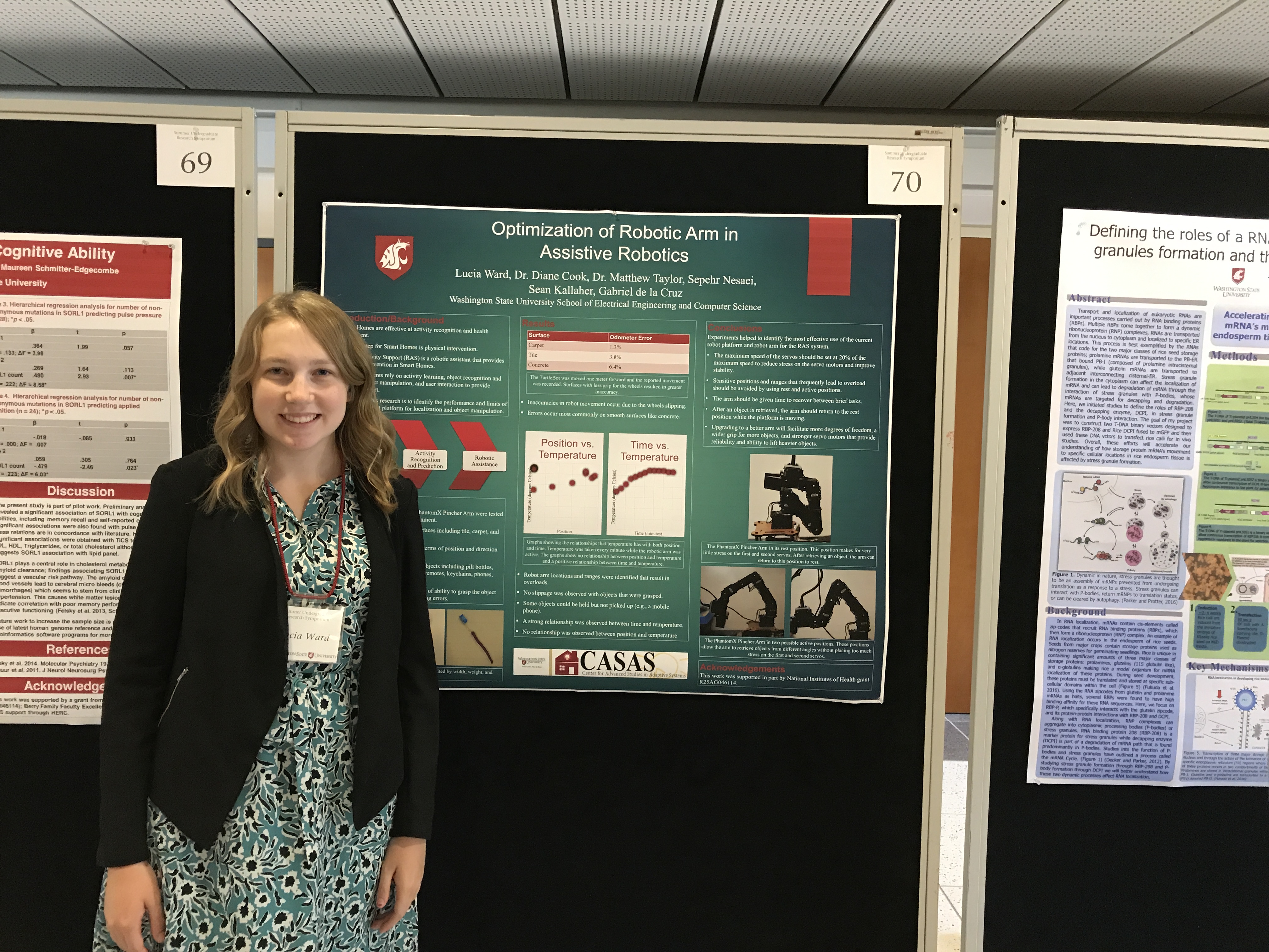 Picture of Lucia with her poster